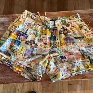 Retro Disneyland unisex drawstring shorts with side pockets